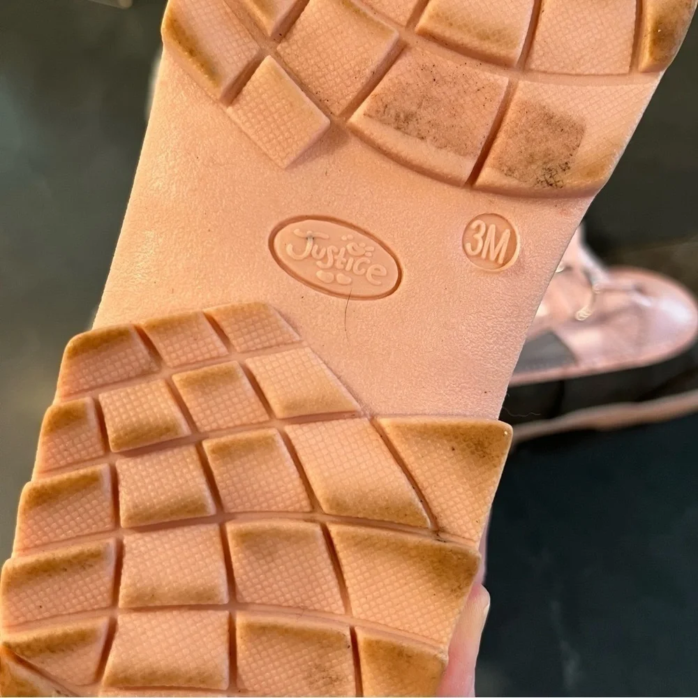 Justice sz 3Y pink lace-up tall insulated duck boots
